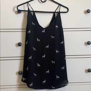 Zebra print tank